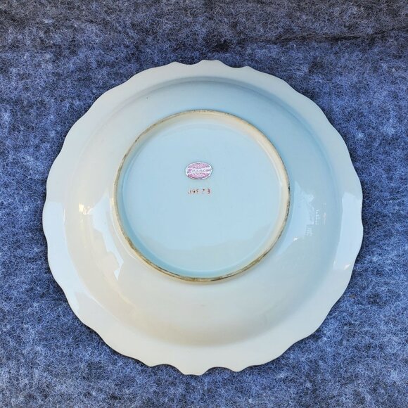 Vintage Enesco Hand-Painted Porcelain Fruit Design Shallow Bowl Japan 1960s - Picture 7 of 9